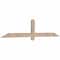 Ekena Millwork Eugene Smooth Timber Gable Bracket, Douglas Fir, 72"W x 15"H x 1 1/2"D x 3 1/2"F, 5/12 Pitch GBW072X15X0204EUG00SDF - alternate 2